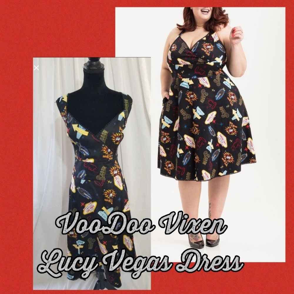 VooDoo Vixen  Lucy Vegas Dress plus size